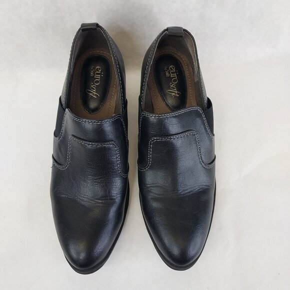 EuroSoft Alena Loafer Women's 9.5 Black Ankle Boot Slip On Heel Comfort Western - Picture 3 of 16